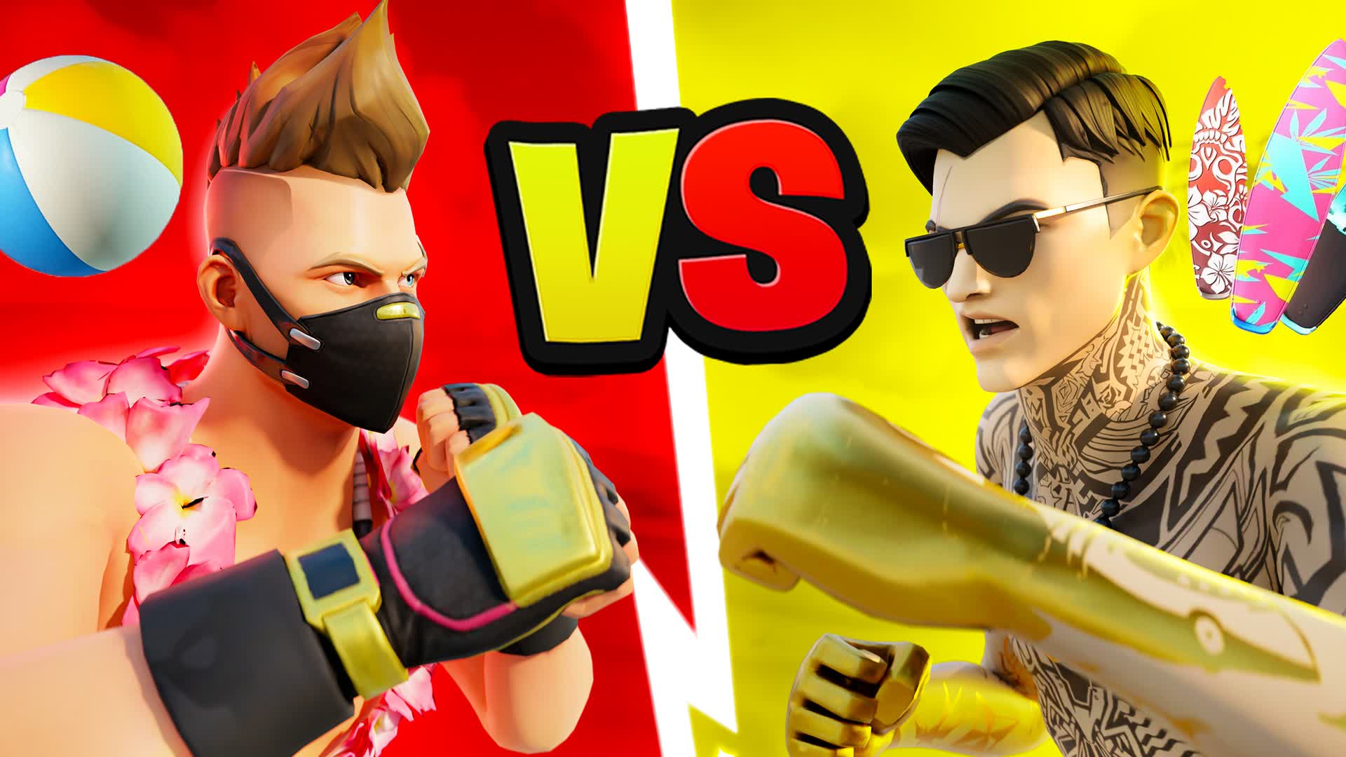 🏖️SUMMER RED VS YELLOW🌞