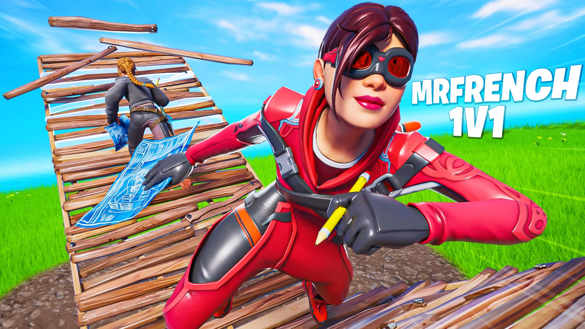 MrFrench 1v1 Build Fights [Practice] - fortnite