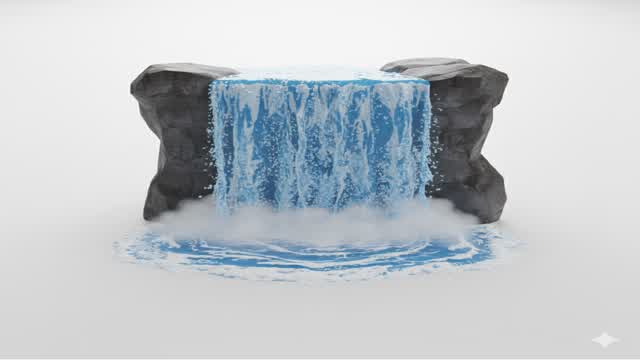 uma cachoeira no meio do nada.