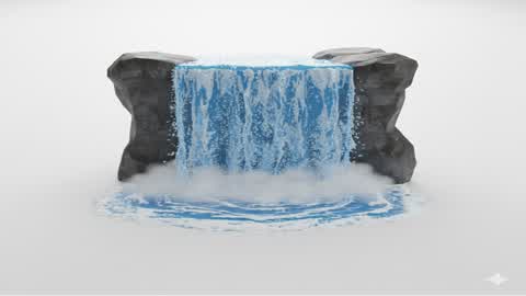 uma cachoeira no meio do nada.