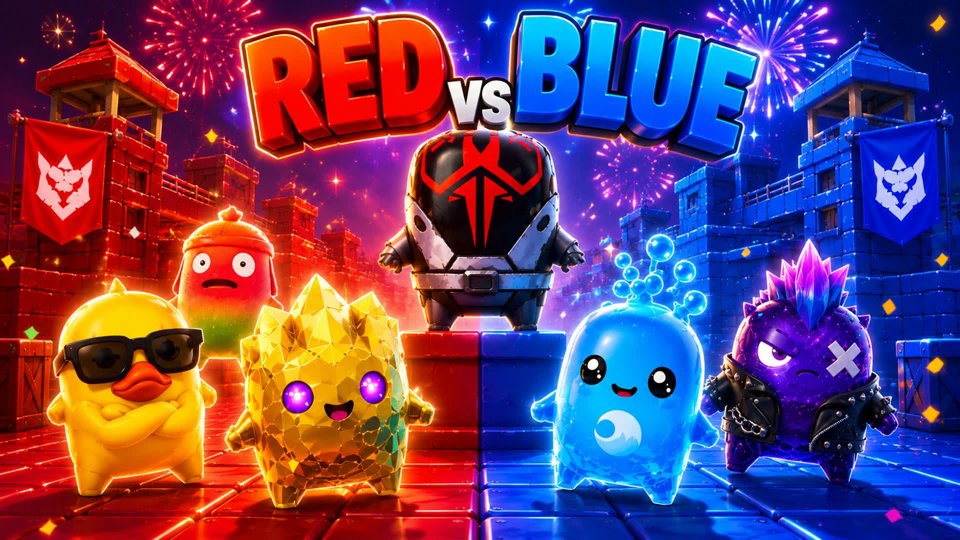 🔴 RED vs 🔵 BLUE Ultimate PvP