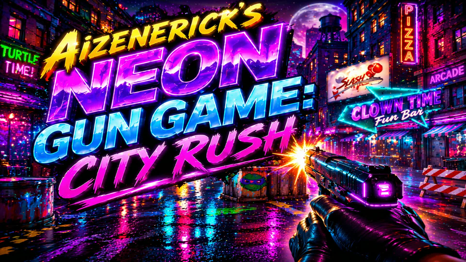 AizenEricks ネオンガンゲーム：シティラッシュ