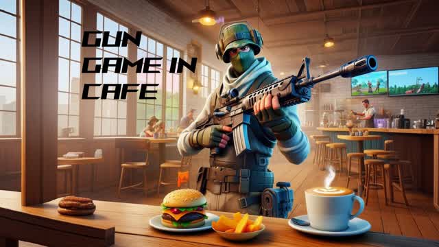 Gun Game in Cafe