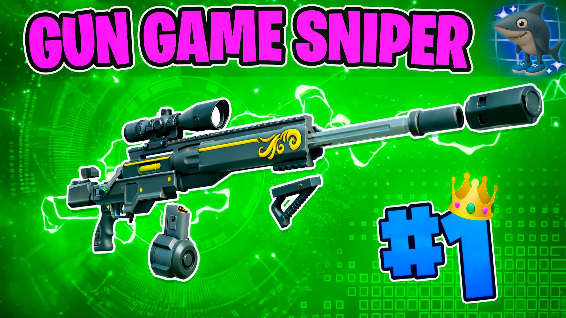 SNIPER GUN GAME🎯 ONE SHOT MUSIC PARTY!