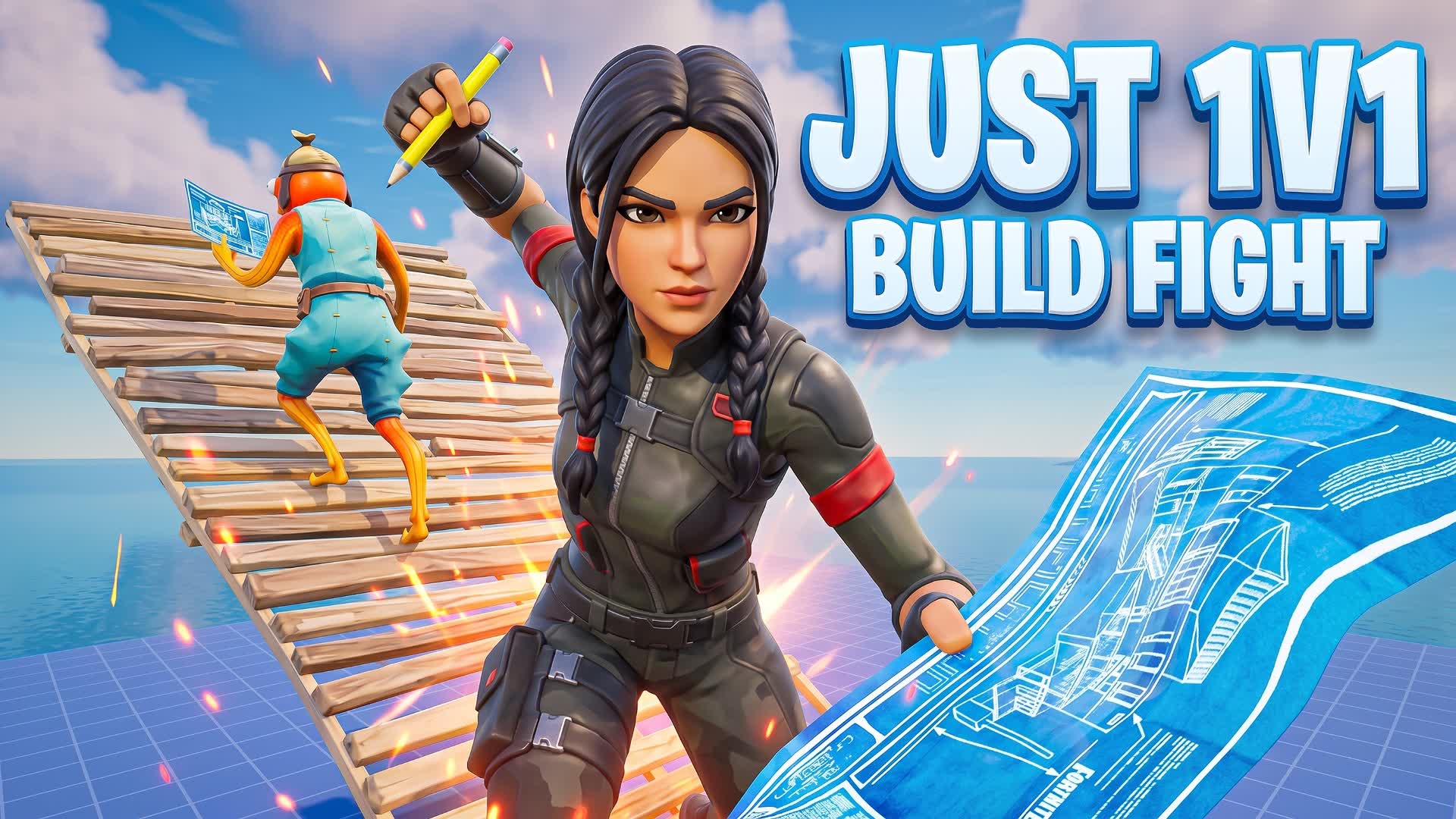 JUST 1V1 BUILD FIGHT 📝
