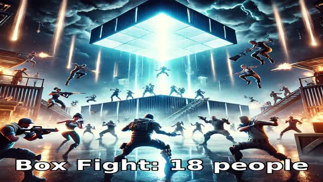 Box Fight: 18 people