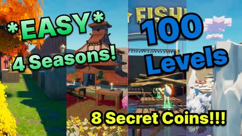 100 Level Default Deathrun | 4 Seasons