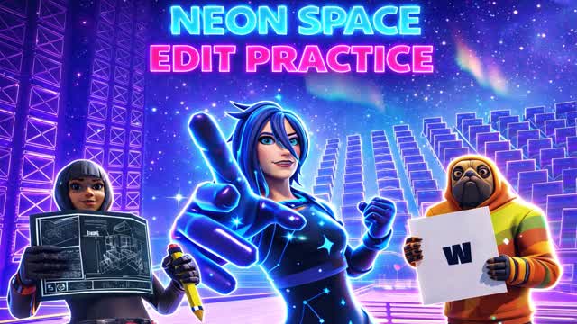 NEON SPACE EDIT PRACTICE