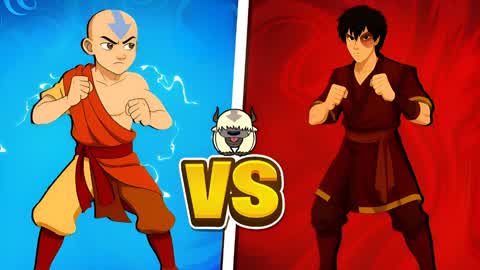 AVATAR AANG VS ZUKO 🔴 RED VS BLUE 🔵