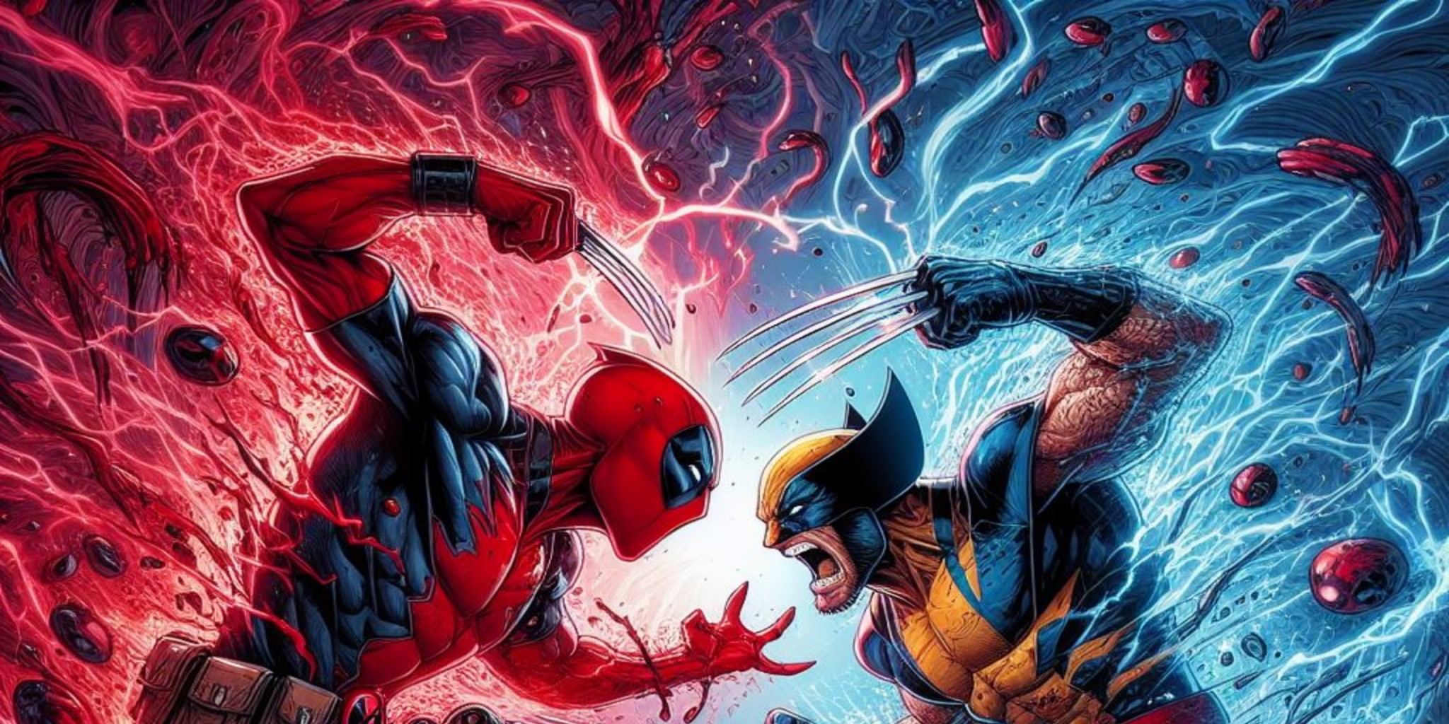 🔴 DEADPOOL VS WOLVERINE 🔴🔵