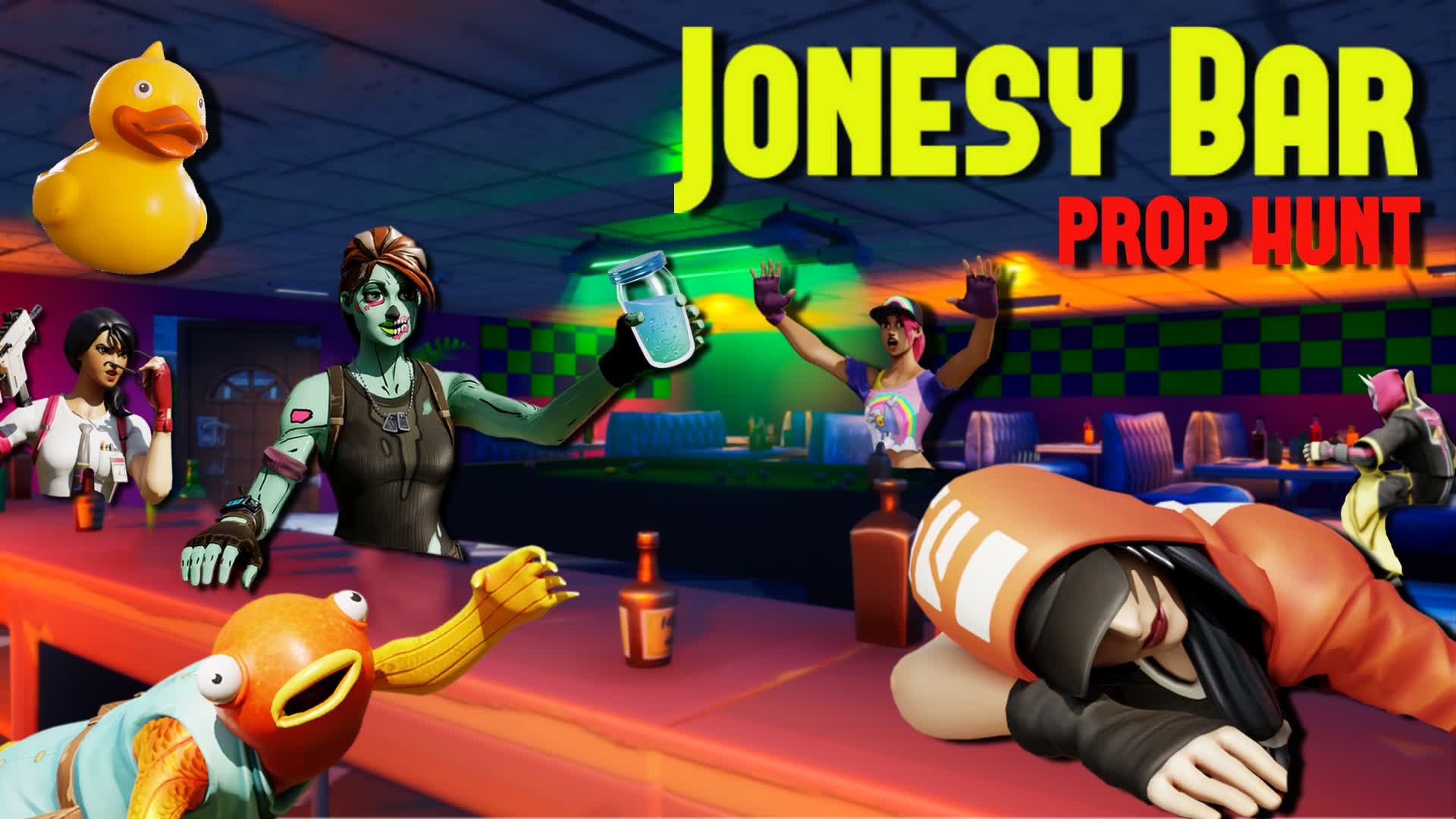 🍸🍹 Springfield Bar - Prop Hunt🍺🥂 6296-5463-2473 By Marablind - Fortnite