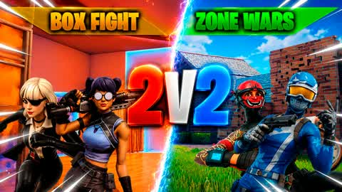 2V2 📦 BOX FIGHT & ZONE WARS 🌪️
