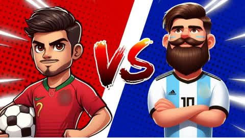 ✨RED VS BLUE RONALDO VS MESSI✨