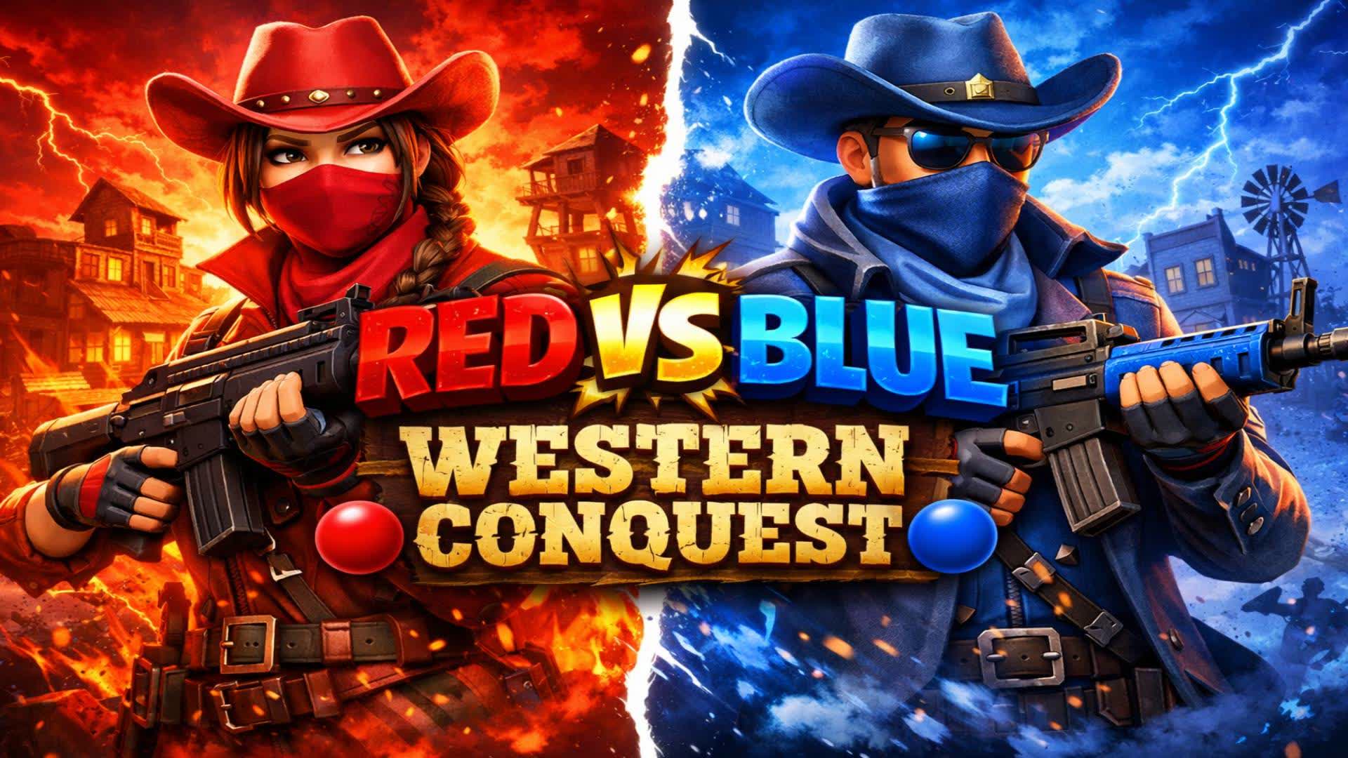 Red vs Blue: Western Conquest 🔴🔵