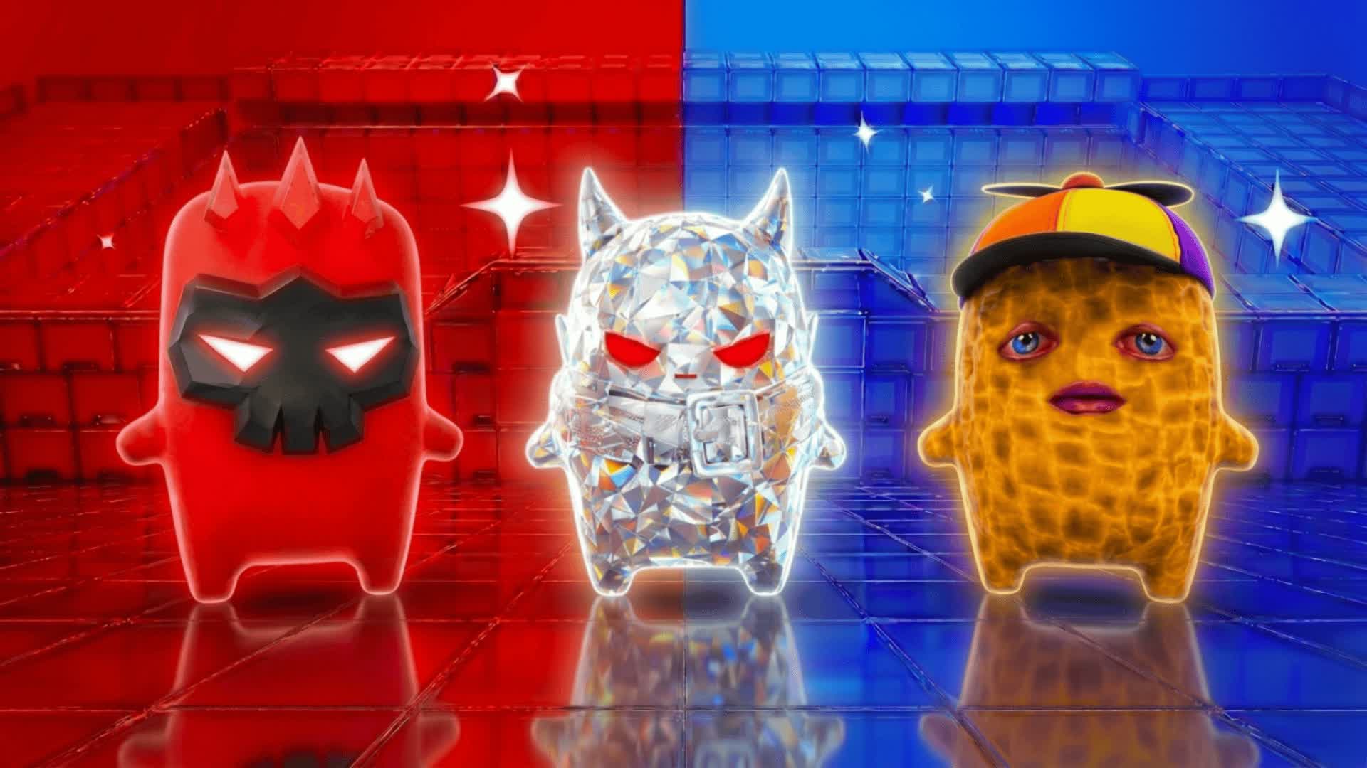 SUPER CRAZY FUN RED VS BLUE 🔴🔵HAPPY