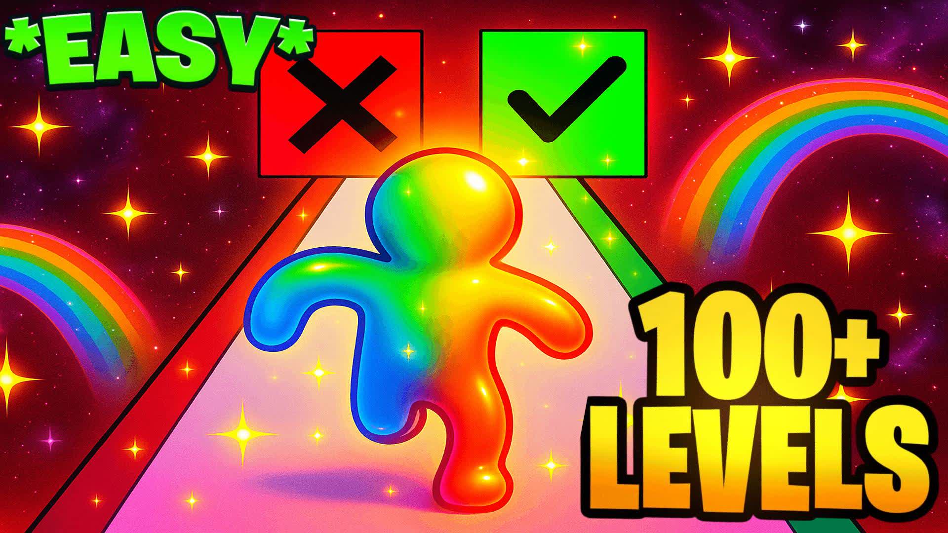 🌈FUN EASY OBBY FALL GUYS 🌈