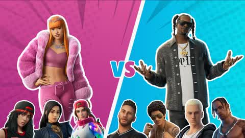 BLUE VS PINK TEAM DEATHMATCH