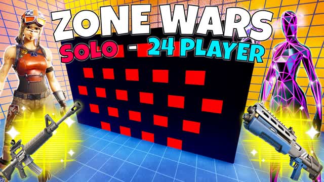 PRO ZONEWARS - SOLO - 24 PLAYER - 1v1v1