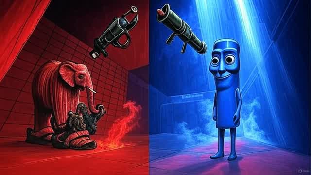 CRAZY RED VS BLUE 🔴🔵