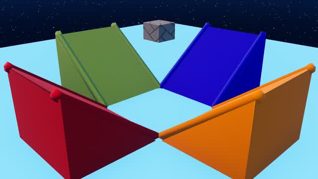 Red vs Blue vs Green vs Orange