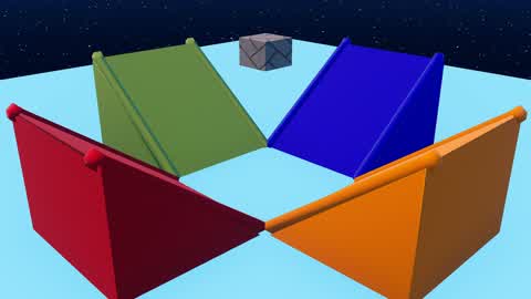 Red vs Blue vs Green vs Orange