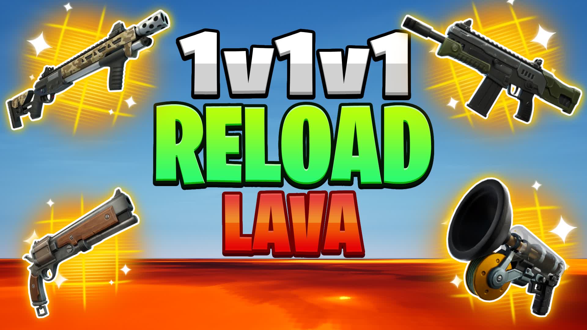 1v1v1 LAVA RELOAD 1v1 REALISTICS FFA