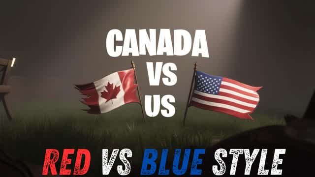 Canada Vs USA (Red vs Blue Style)