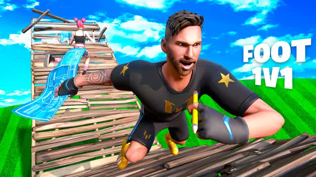 FOOTBALL 1v1 Build Fight (200 Pump)