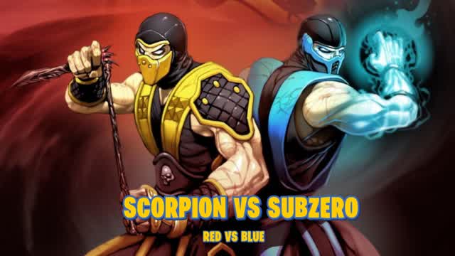 SUBZERO VS SCORPION  RED VS BLUE