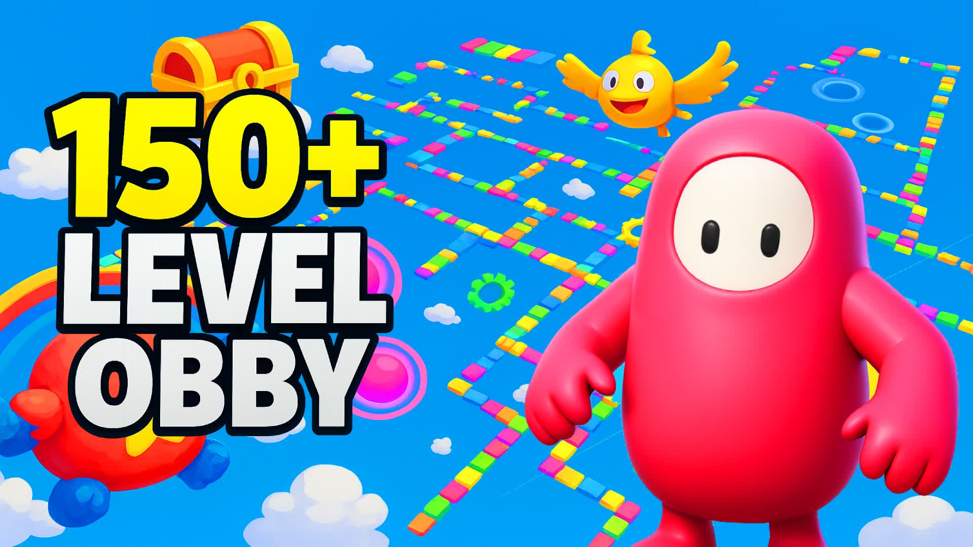 🌈MEGA FUNNY PARKOUR 150+ OBBY DEATHRUN