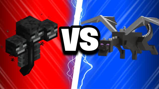 WITHER VS ENDER DRAGON 🔴🔵