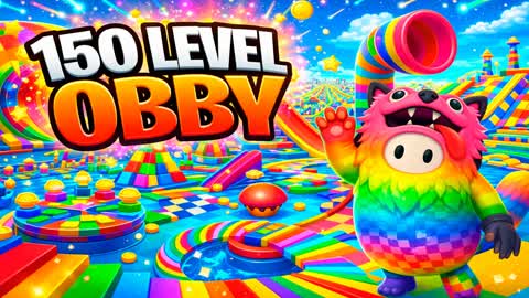 🌈FALL GUYS OBBY 150+ LEVELS