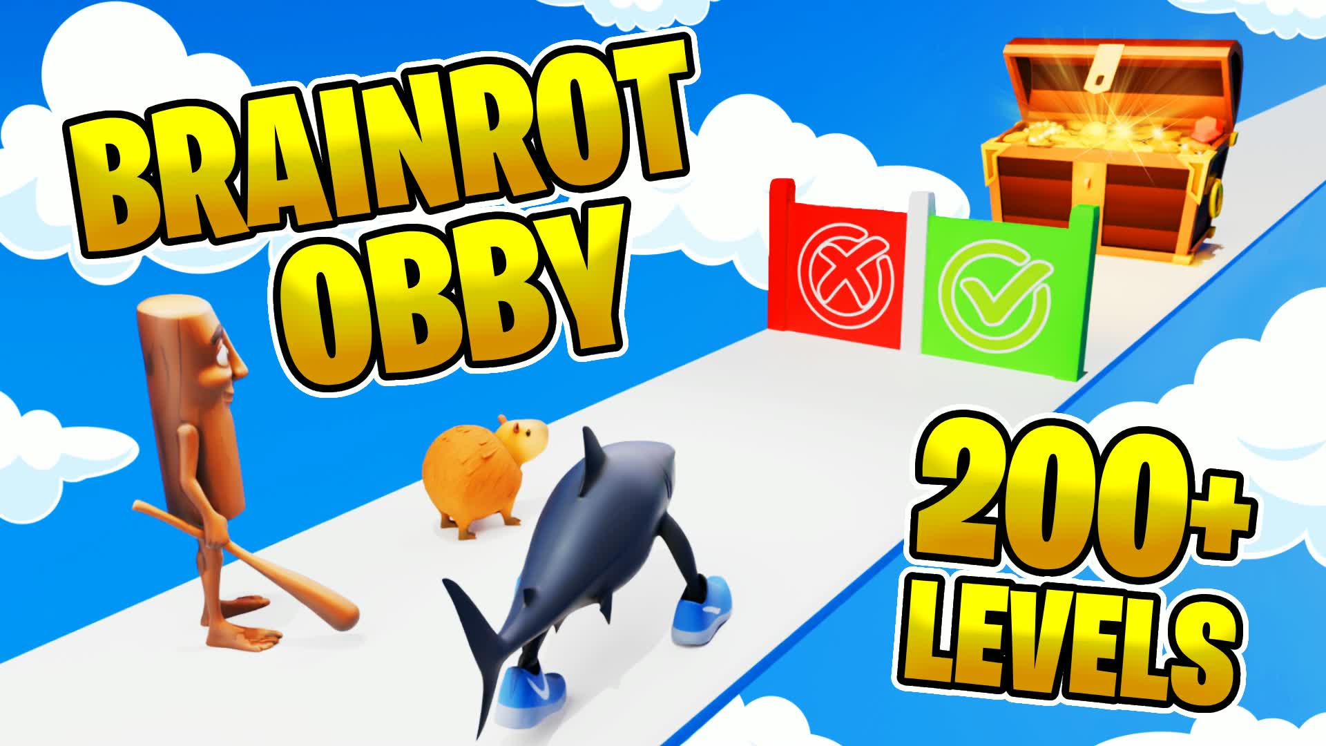 🧠 BRAINROT OBBY PARKOUR 200 LEVELS⭐