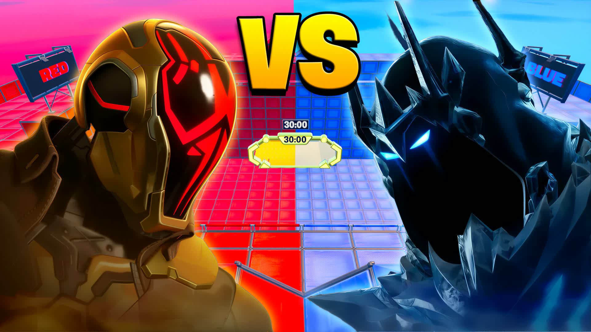 RED VS MEGA BLUE 🔴🔵