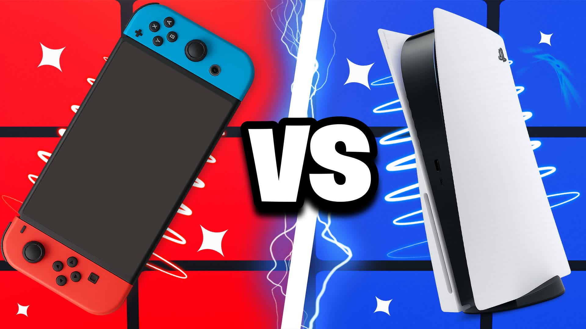 MEGA SWITCH VS PS5⭐️RED VS BLUE🔵🔴