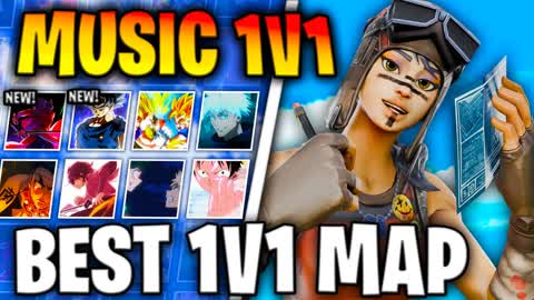 MUSIC 1V1 BUILD FIGHT MAP🎵🔥