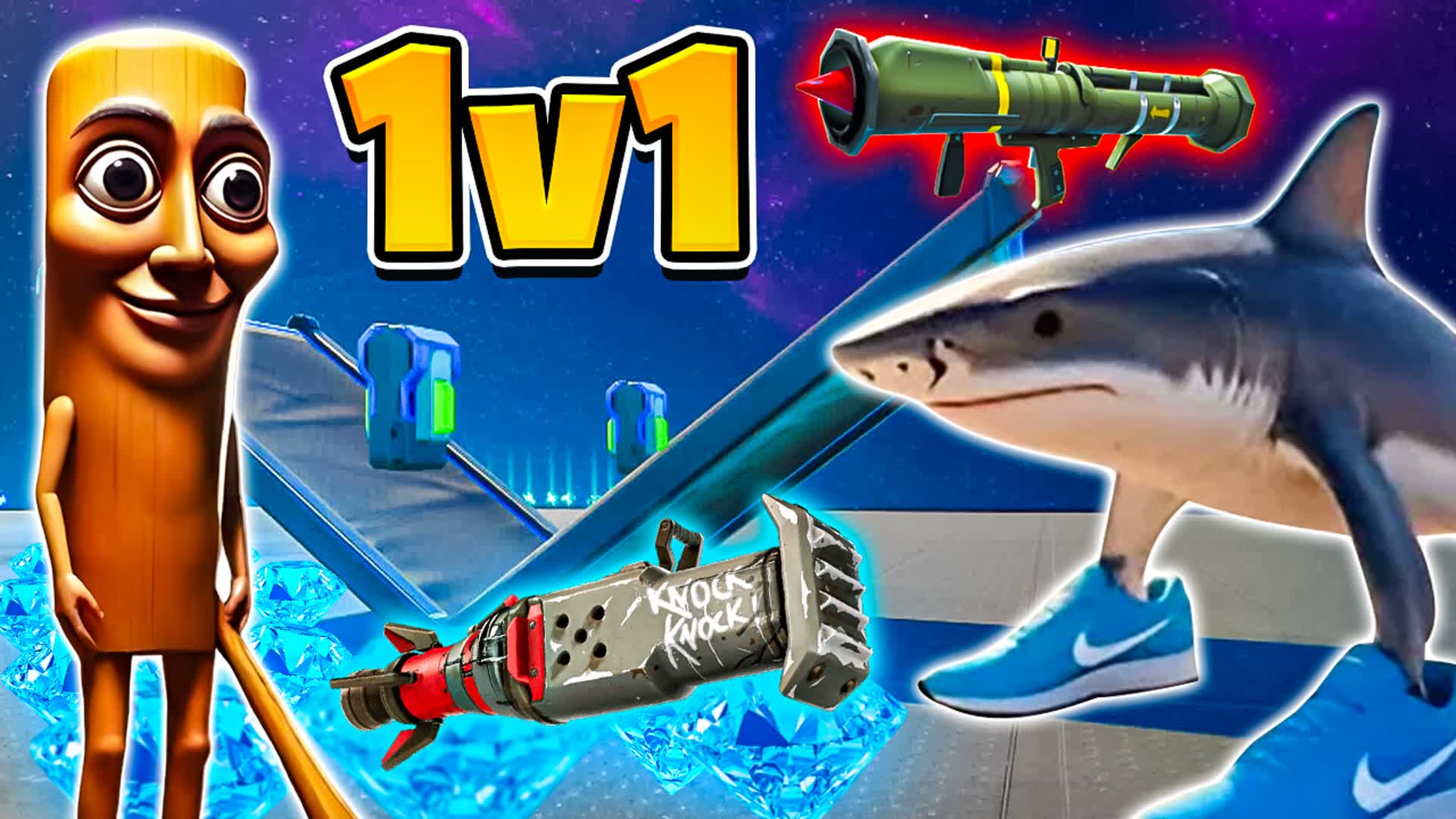 1V1 TUNG VS TRALALERO - ALL WEAPONS🚀