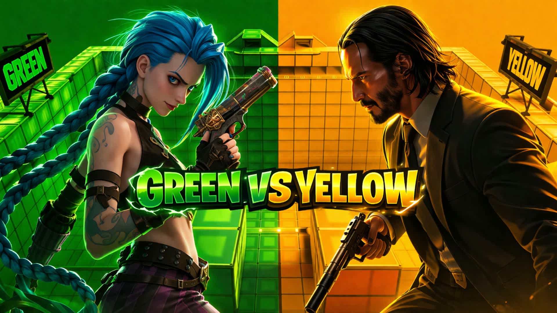 グリーン対イエロー