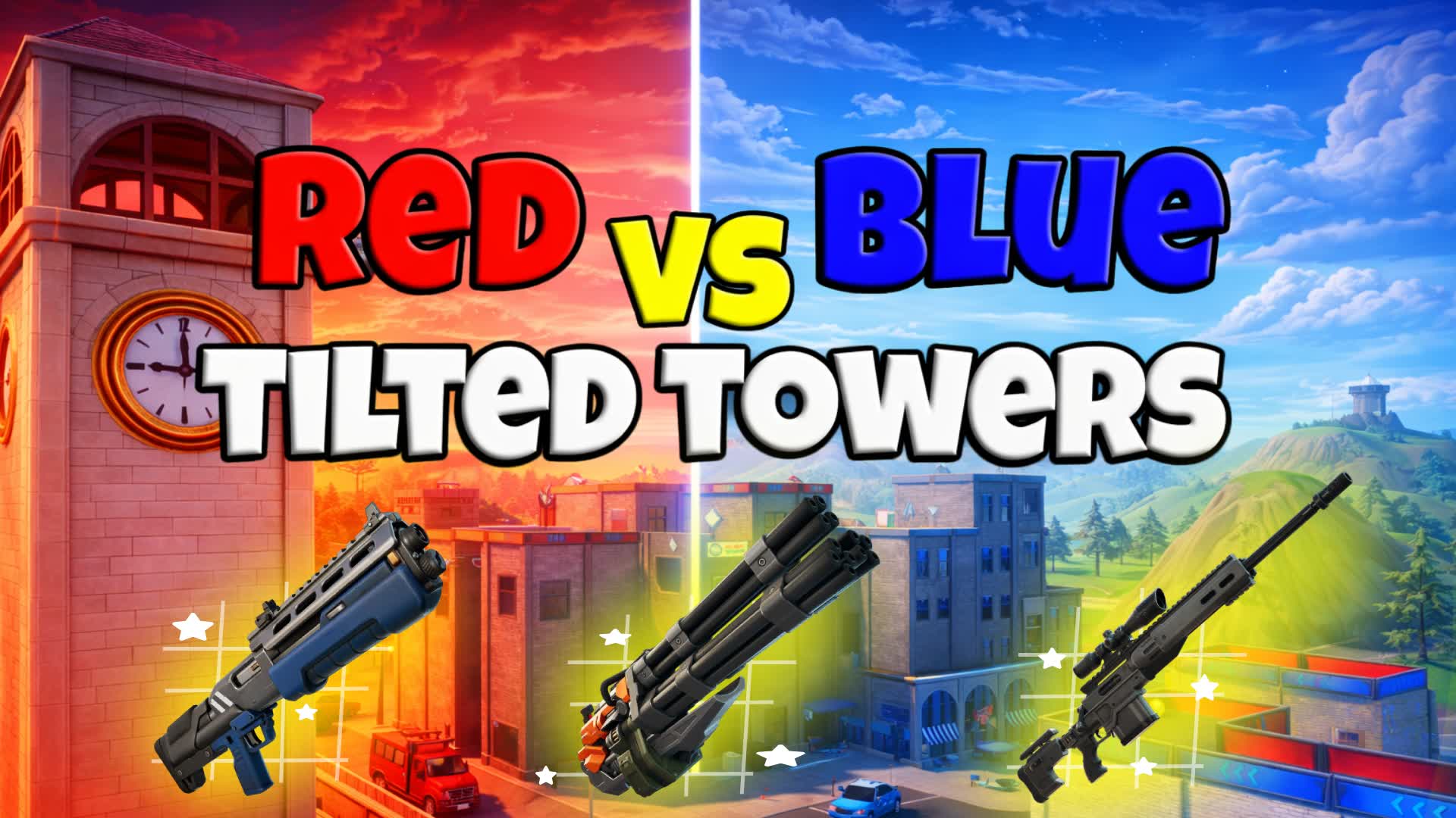 Red vs blue (tiltedtowers)