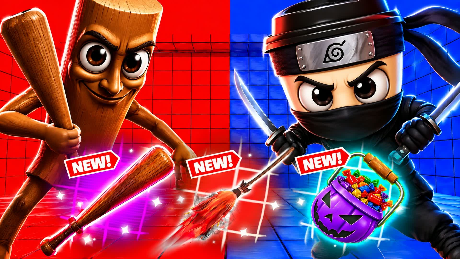 RAMPAGE RED VS BLUE 🔴🔵 SUPERPOWERS - Fortnite island 9854-3196-4900 by Kayke loves Lia