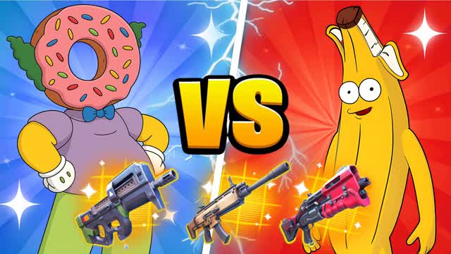 KRUSTY VS PEELY RED VS BLUE 🔴🔵