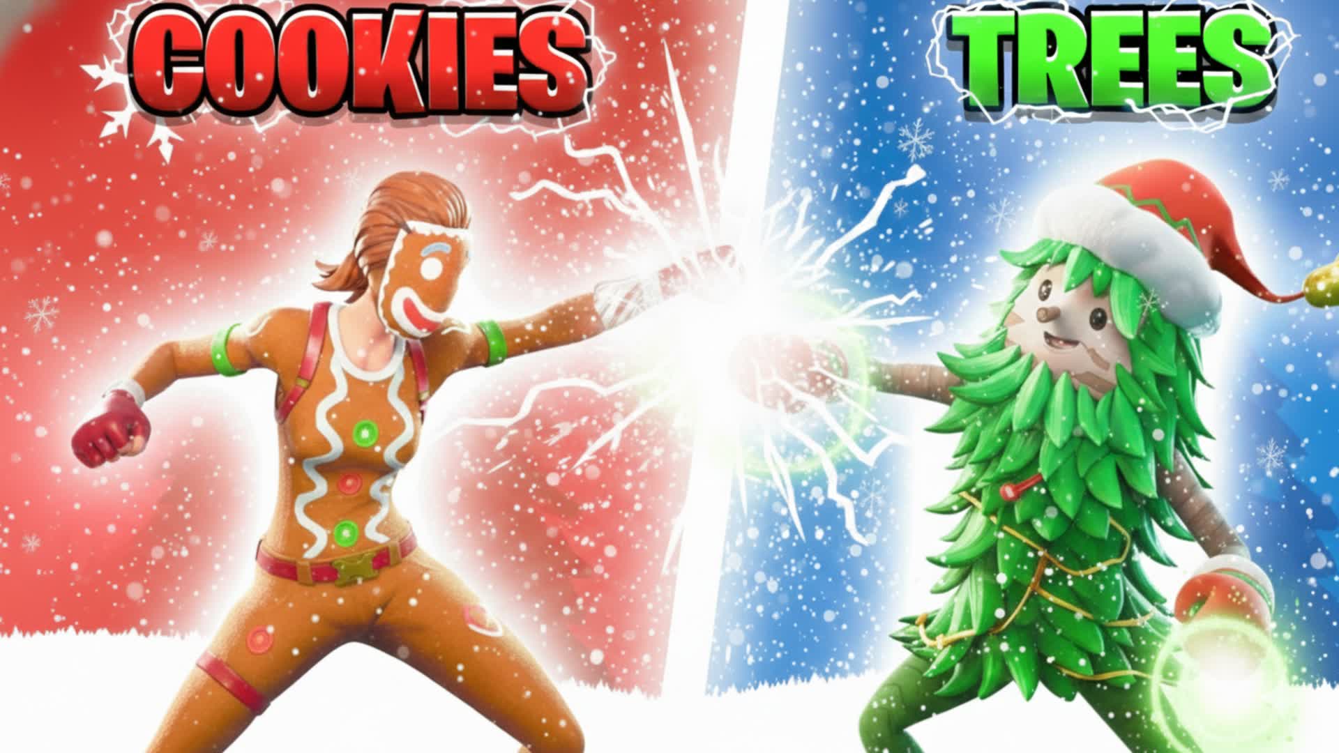 COOKIE VS CHRISTMAS TREE🔴🔵RVB
