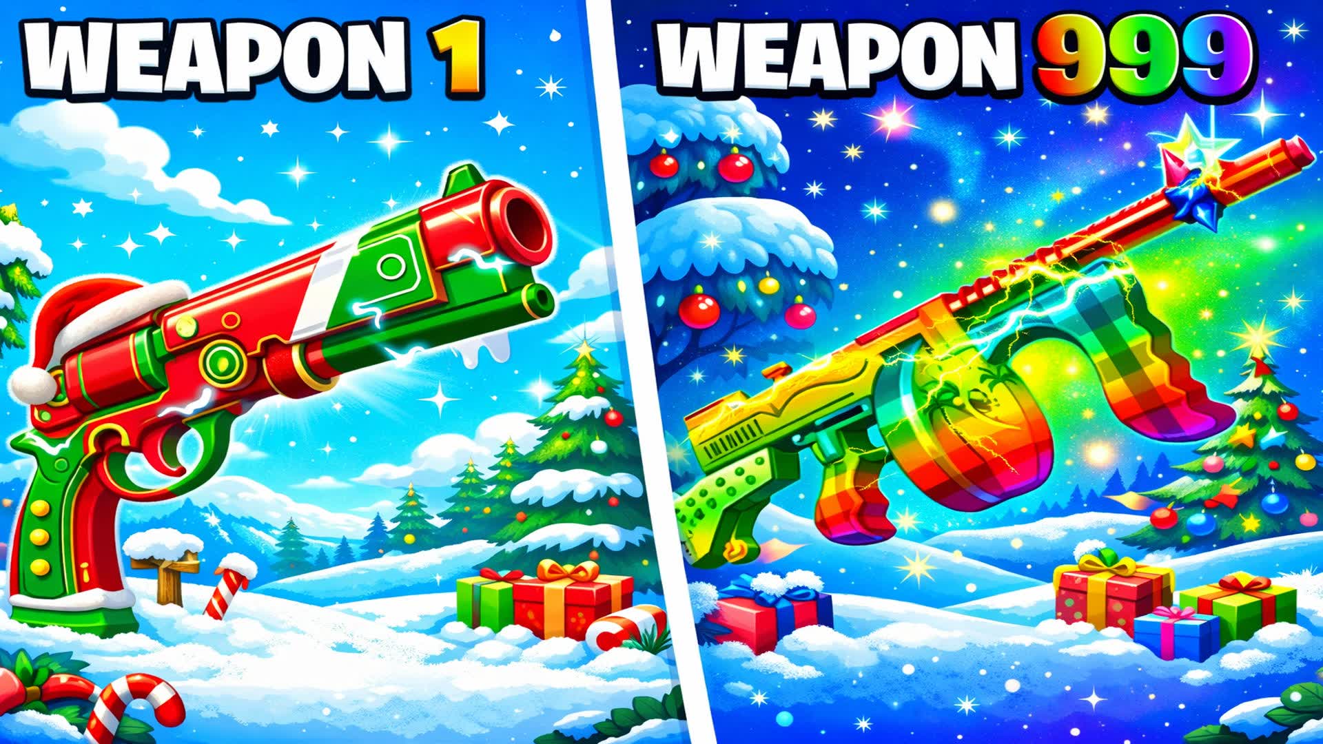 🌟AMAZING WINTER☃️GUN GAME🔫 ONE SHOT🎯