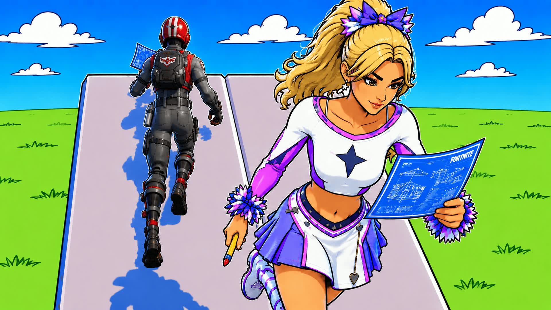 1V1 BUILD FIGHTS [CARTOON]