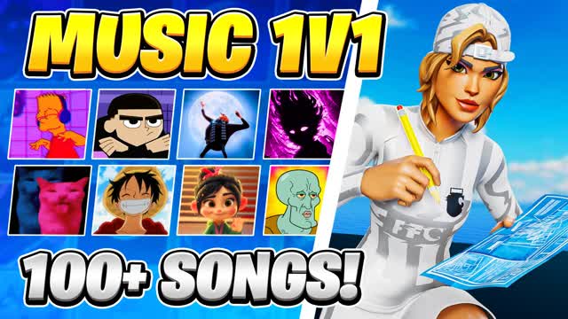 HUBU BEST MUSIC 1v1 [100+ SONGS]