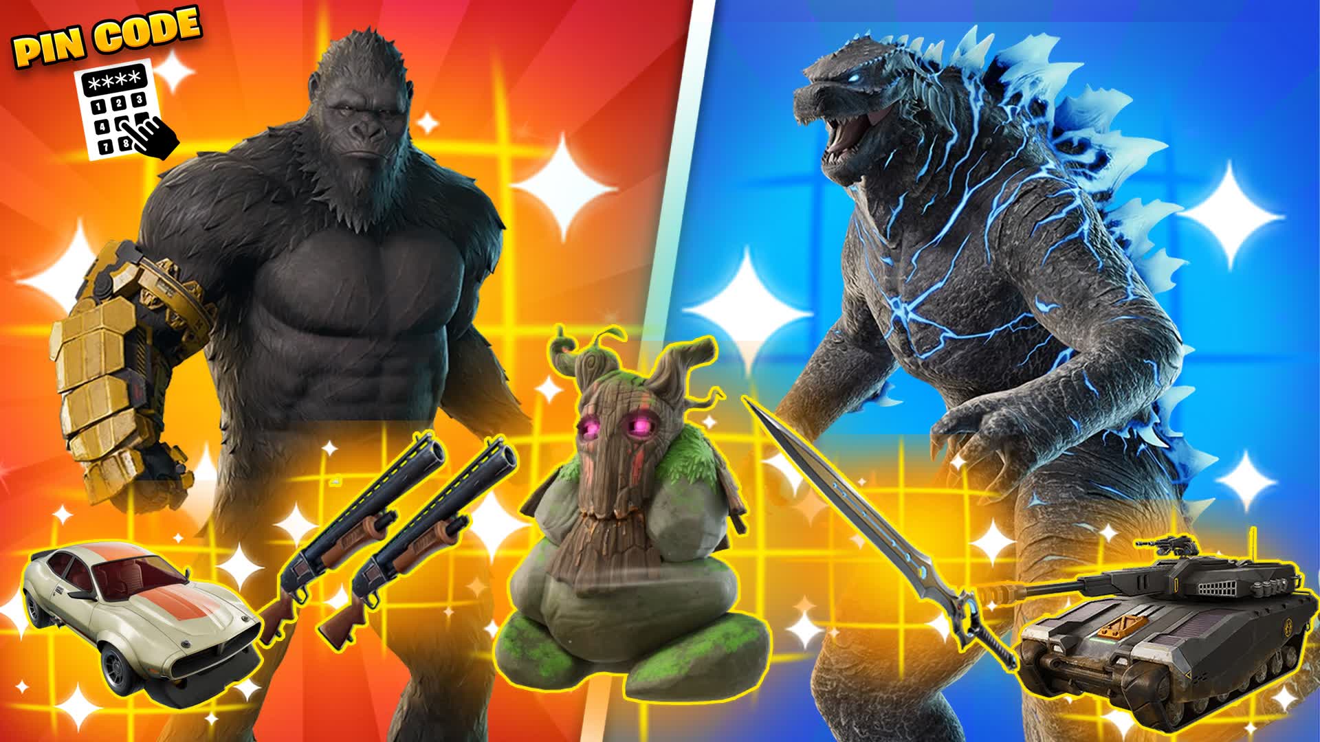 MEGA GODZILLA VS KONG 🔴🔵