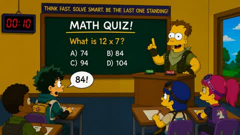 🧮 MATH QUIZ
