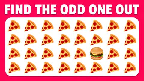 FIND THE ODD EMOJI 🔎 GUESS EMOJI QUIZ