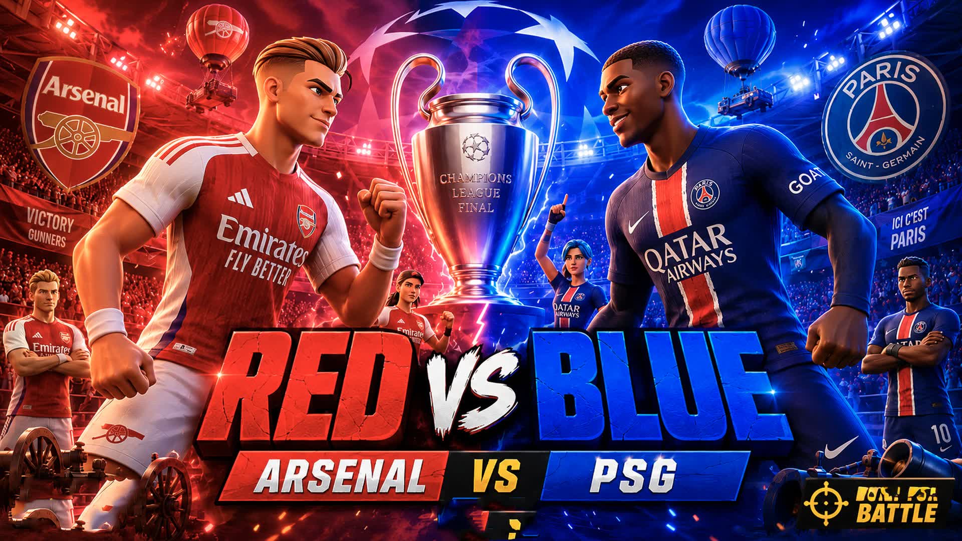 RED ARSENAL vs PSG BLUE FINAL CHAMPIONS