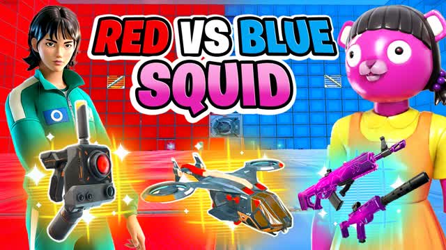 🔵🔴RED VS BLUE SQUID NO🔴🔵